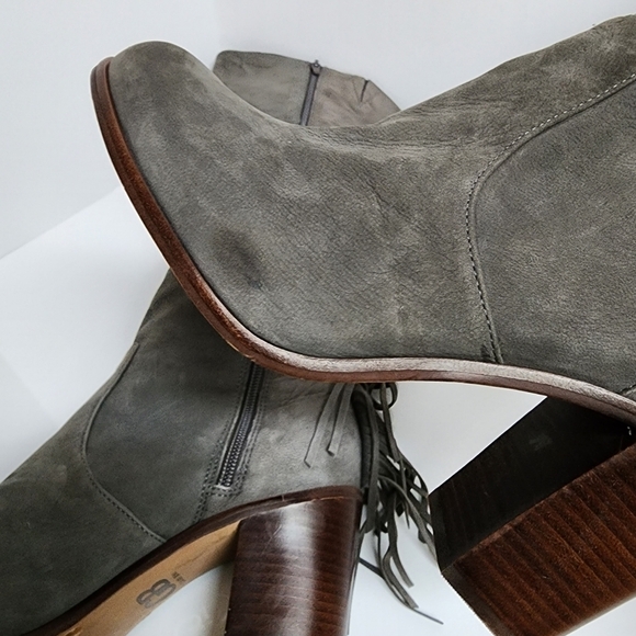 GIANNI BINI BACK DROP FRINGED LEATHER BOOT - Picture 7 of 7